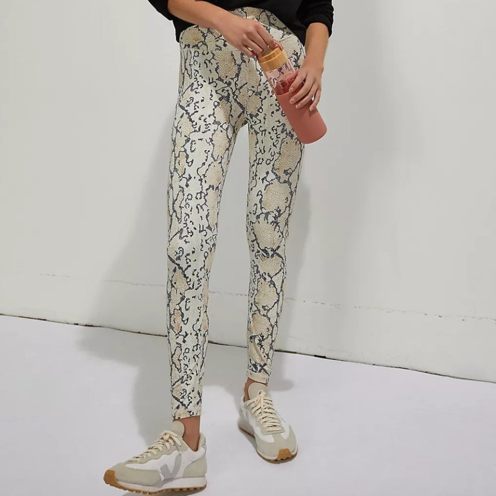 Anthropologie All Fenix Python Leggings‎ Size Small